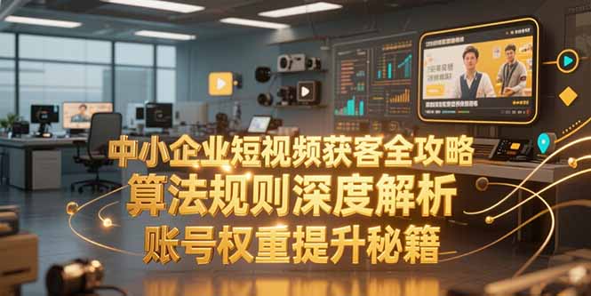 中小企业短视频获客全攻略，算法规则深度解析，账号权重提升秘籍