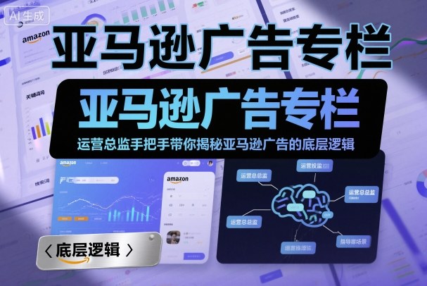 亚马逊广告专栏：运营总监手把手带你揭秘亚马逊广告的底层逻辑