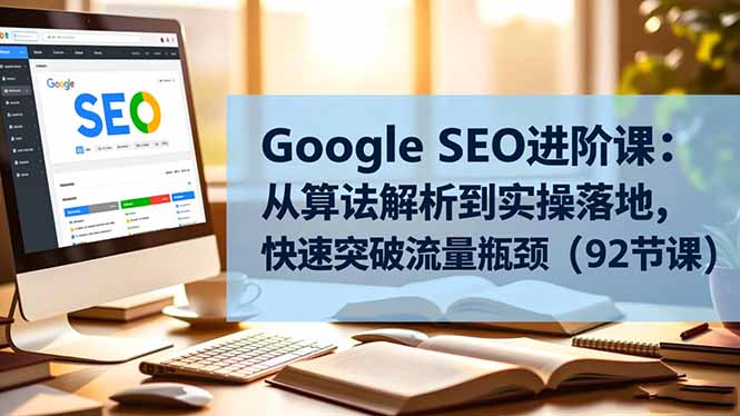 Google SEO进阶课：从算法解析到实操落地，快速突破流量瓶颈(92节课