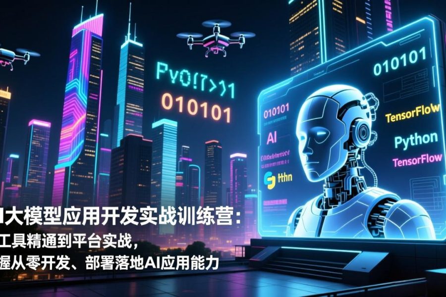 AI大模型应用开发实战训练营：从工具精通到平台实战，掌握从零开发、部署落地AI应用能力