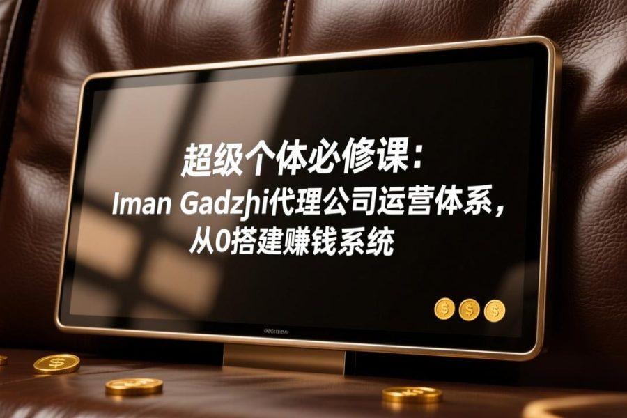 超级个体必修课：Iman Gadzhi代理公司运营体系，从0搭建赚钱系统