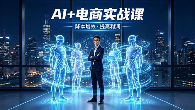 AI+电商实战课，1人+N个AI 智能体，把SOP变AI员工，实现降本增效提高利润-创课坊