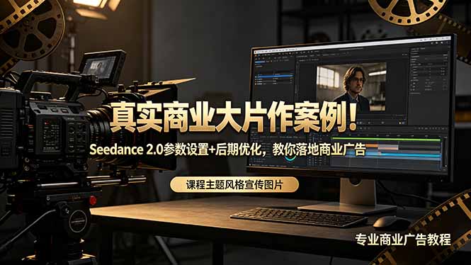 真实商业大片作案例！Seedance 2.0参数设置+后期优化，教你落地商业广告-创课坊