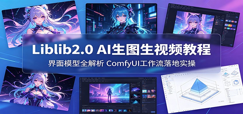Liblib2.0 AI生图生视频教程：界面模型全解析，ComfyUI工作流落地实操-创课坊