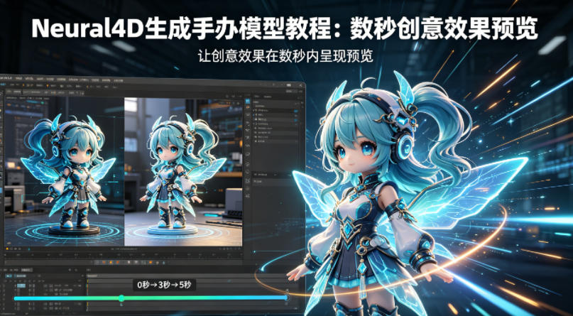 Neural4D生成手办模型教程，让创意效果在数秒内呈现预览-创课坊