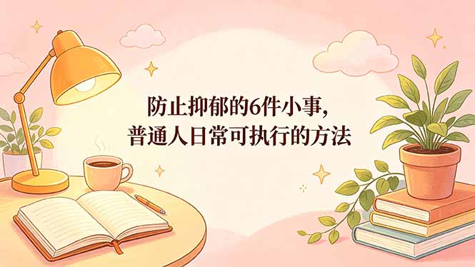 付费文章：防止抑郁的6件小事，普通人日常可执行的方法-创课坊